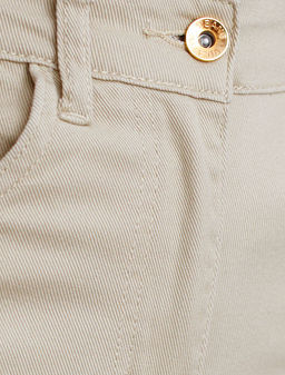 Джинсы Vilatte трубы из денима бежевый  фото 6