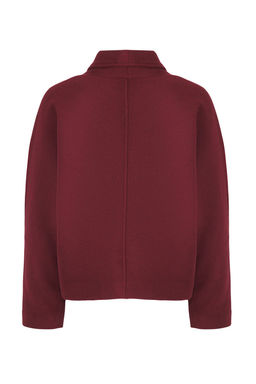 Trendyolmilla Lacivert Regular Yunlu K?sa Ceket Kaban TWOAW25KB00047 фото 8