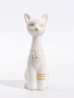 Фигурка "Кошка-Нефертити" 6,5х18 см, белый