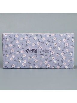 Цена за 5 шт. Коробка для капкейка, кондитерская упаковка, 2 ячейки «Паттерн», 16×8×11.5 см