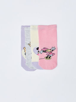 Minnie Mouse Bask?l? K?z Bebek Soket ?orap 4l? - Waikiki фото 2
