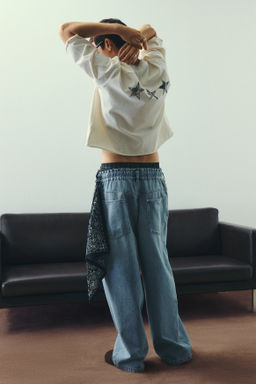 Camiseta cropped Oversized Fit - H&m фото 4