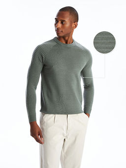 Bisiklet Yaka Erkek Triko Kazak