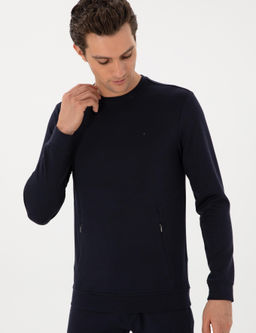 Lacivert Regular Fit Sweatshirt - Cacharel фото 3