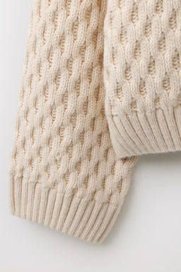 CABLE KNIT WOOL JUMPER LIMITED EDITION - Zara фото 4