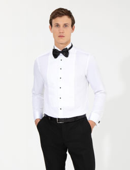 Beyaz Slim Fit Smokin G_mlek