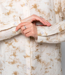 Рубашка #КТ089, бежевый - Dommod фото 5