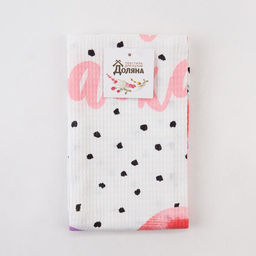 Полотенце Доляна Пасхальное чудо 35х60 см, 100% хлопок, вафля 160 г/м2  фото 5