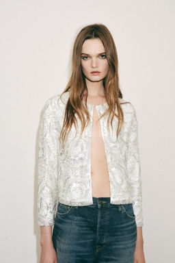SEQUIN KNIT CARDIGAN - Zara фото 5