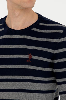 Мужской серый меланжевый свитер Неожиданная скидка в корзине - U.s. polo assn фото 14