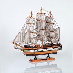 Макет парусного корабля 33х32 см / SH234G /уп 18/ - Галеонтрейд фото 6