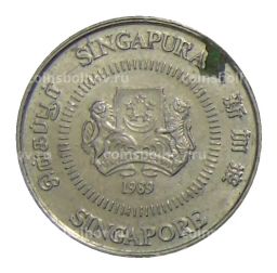 Монета 10 центов 1989 года Сингапур