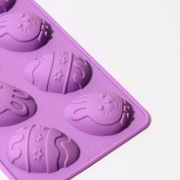 Форма для шоколада Доляна Пасха, силикон, 23?10?1.5 см, 10 ячеек (4.2?3 см), коричневая  фото 6