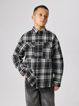 ACOOLA / Куртка детская для мальчиков Alvaru черно-белая клетка