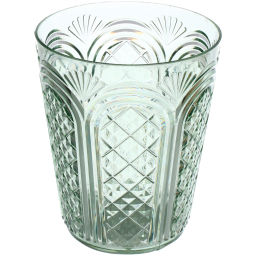 Цена за 2 шт. Стакан пластиковый 350мл "Веер" в наборе 4шт, микс цветов