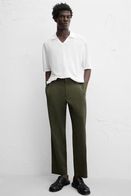 LIGHTWEIGHT RELAXED FIT TROUSERS - Zara фото 6