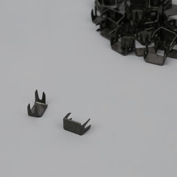 Нижний ограничитель для молнии, металлический, №5, 500±15 шт., цвет чёрный никель