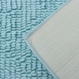 Коврик для ванной Доляна Букли длинные, 50?80 см, длина букли 2 см, цвет голубой  фото 5