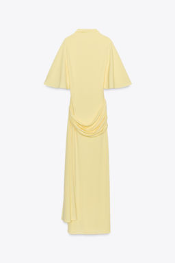 OPEN BACK CAPE LONG DRESS - Zara фото 5