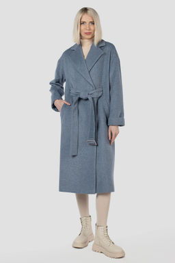 Пальто женское демисезонное (пояс) - El podio фото 8