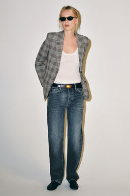 BLAZER CUADROS ZW COLLECTION / Gris - Zara фото 4