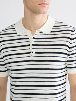 ?izgili Erkek Polo Yaka Triko Kazak