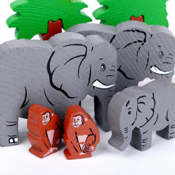 Конструктор деревянный «Африка», 35 деталей