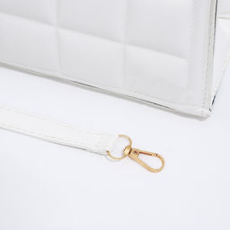 Сумка женская тоут на молнии, 25×10.5×19.5 см, белый