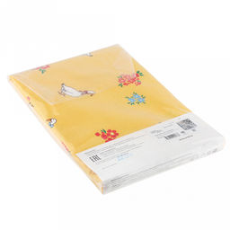 Скатерть 220х145см "Гуси", длина стола до 180см, на 8-10 персон, рогожка 186г/м2, хлопок 100%, упаковка классическая 28х41см, "Домашняя мода" (Россия)