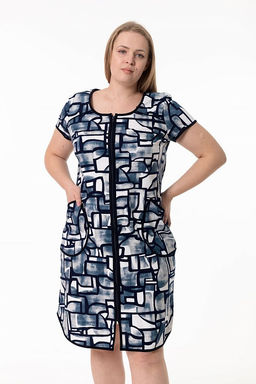 Халат М31968си синий/изумруд - Елена фото 9