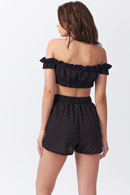 Шорты летние свободные короткие синие - Fly фото 8