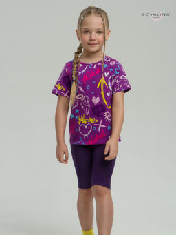 Костюм Актив граффити слива-фиолет - Sovalina фото 8