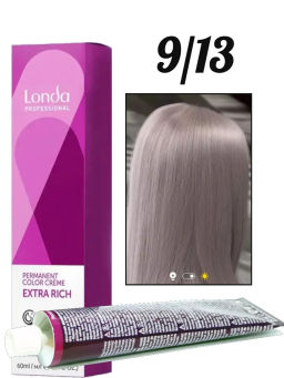 Стойкая краска 9/13 очень светлый блондин пепельно-золотистый LondaColor
