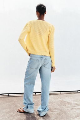 POINTELLE KNIT CARDIGAN WITH RUFFLES - Zara фото 11