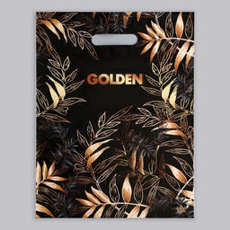 Цена за 50 шт. Пакет «Золотой лес», полиэтиленовый, с вырубной ручкой, 40×31 см, 30 мкм