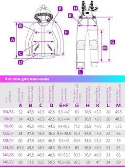 Костюм 7з1123 ультрамарин/неви