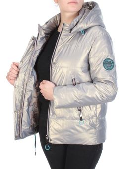 8262 SILVER Куртка демисезонная женская BAOFANI (100 гр. синтепон) - Фабричный китай фото 9