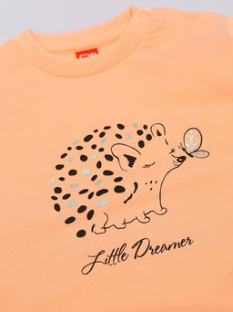 CRB wear / CWBG 64007-47-430 Джемпер для девочки,персик  фото 2