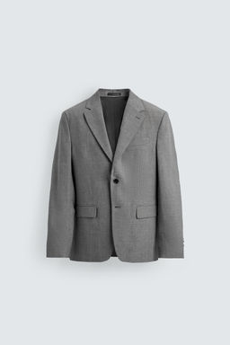 BLAZER SLIM FIT TRAJE ESTRUCTURA / Gris - Zara фото 6