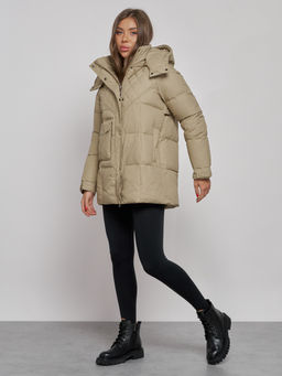 Зимняя женская куртка молодежная с капюшоном 52301SK - Holdluck фото 4