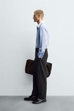 STRIPED SHIRT WITH CUFFLINK CUFFS - Zara фото 4