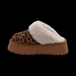 Тапочки на меху N120 коричневые