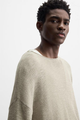 RELAXED FIT TEXTURED SWEATER - Zara фото 6
