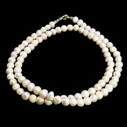 Бусы натуральный крупный жемчуг - камень королев, дарующий любовь и счастье