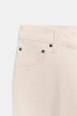 JEANS ZW COLLECTION BOOTCUT TIRO MEDIO / Crudo - Zara фото 17