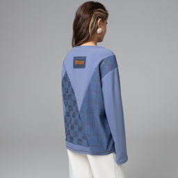 Лонгслив уютный, Стиль вне закона (голубой) - Charutti фото 5