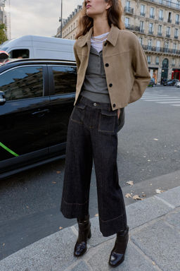 Z1975 MID-WAIST CULOTTES WITH FLAP POCKETS - Zara фото 2