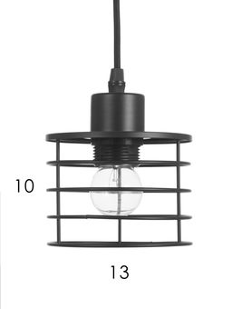 Светильник подвесной TR8075, 3хE27, 40 Вт, 58×12×104 см, чёрный