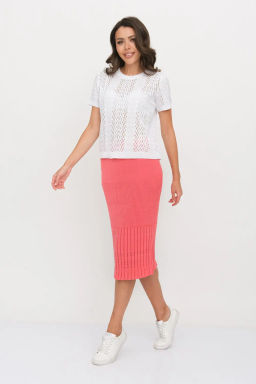 ЗЛАТА Юбка И 014 дл/коралл