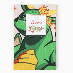 Полотенце Доляна Красивой жизни 28х46 см, 100% хл, рогожка 164 г/м2  фото 5